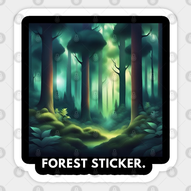 Forest lover Sticker by BlackMeme94